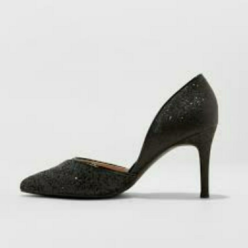 Shimmer Heeled Pumps